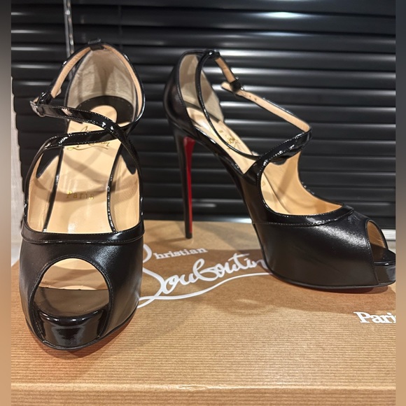 Christian Louboutin Mira Bella 120mm black platform heels, brand new - Picture 9 of 11